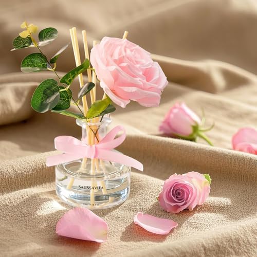 Saussavita Reed Diffusers Set 710 Oz Rose Water Scented