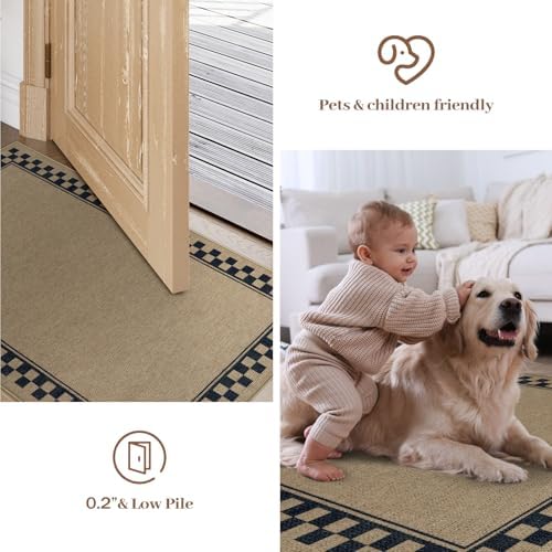 Tiveney 3x5 Machine Washable Front Door Mat