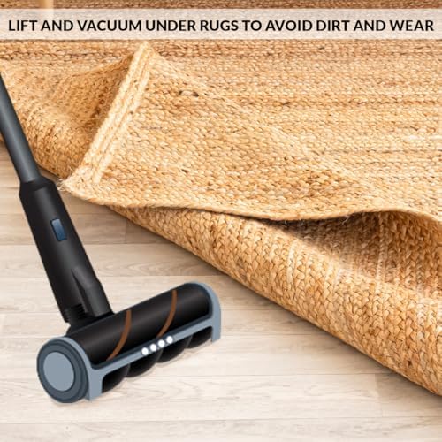 HOMEMONDE Reversible Jute Area Rug - 2x3 ft Natural Fiber Decor