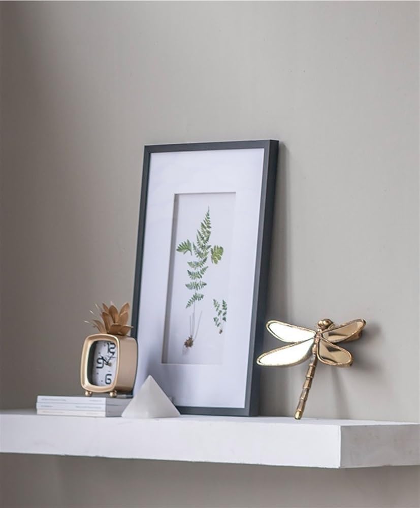 Dragonfly Wall Decor Resin Mirror Gold Handmade Retro Style 134x106in