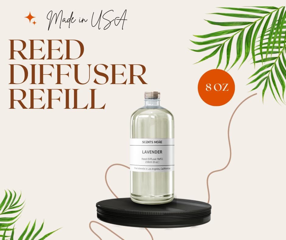 VEEDOO Lavender Reed Diffuser Refill 8oz