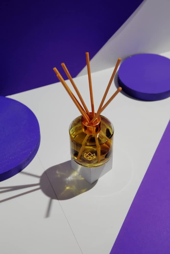 Crystal Infused Reed Diffuser 4 Oz Amethyst Lavender Bergamot Frankincense