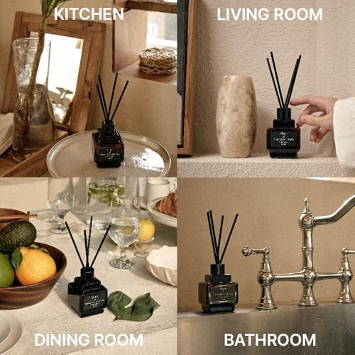 HETRAS Objet Diffuser Set 67 Fl Oz 2 Pack Cactus Fresh Greenery Scent