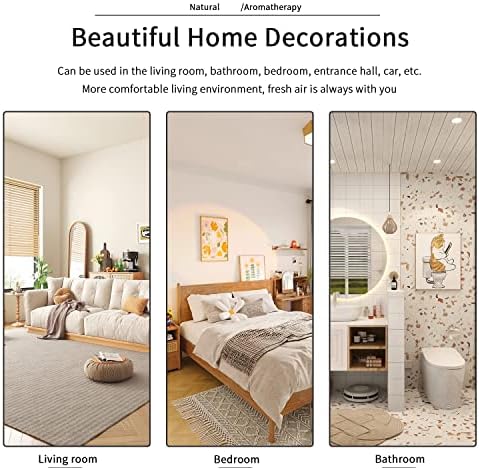 4PCS Clear Glass Fragrance Diffuser Bottles with 20 Reeds Funnel and Stoppers for Home Decor