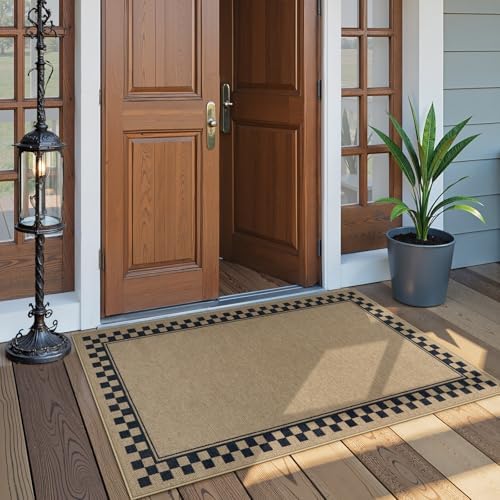 Tiveney 3x5 Machine Washable Front Door Mat
