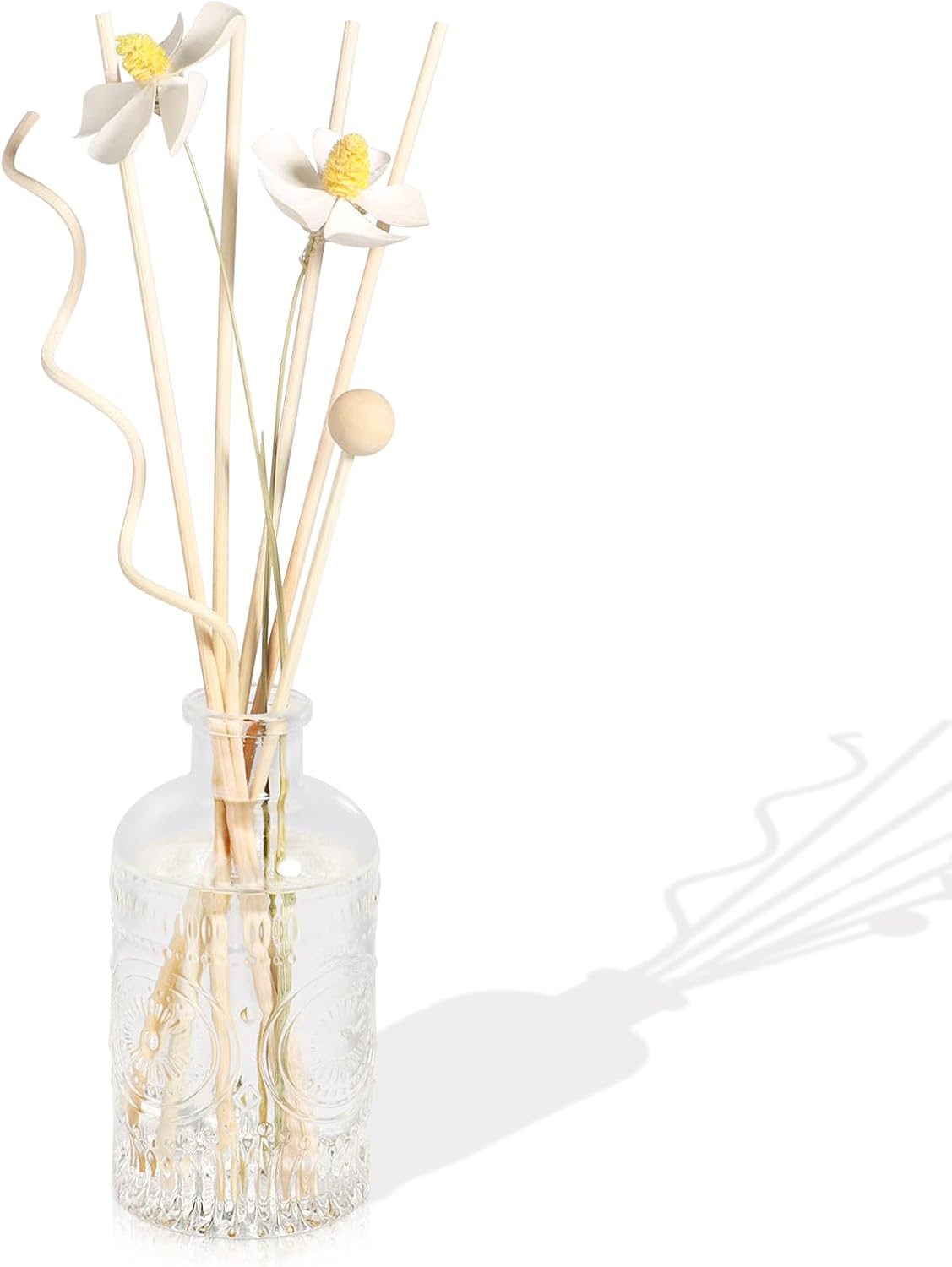 English Pear Freesia Reed Diffuser Set with 4 Rattan Sticks