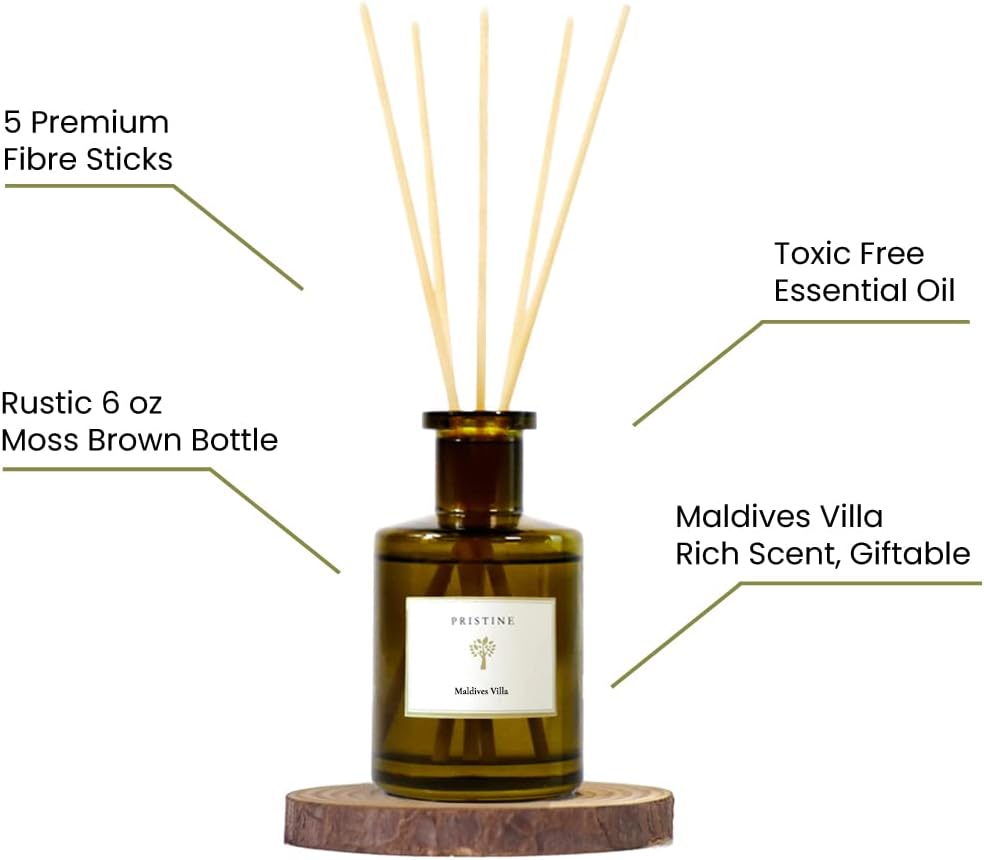 PRISTINE Maldives Resort Inspired Reed Diffuser Set