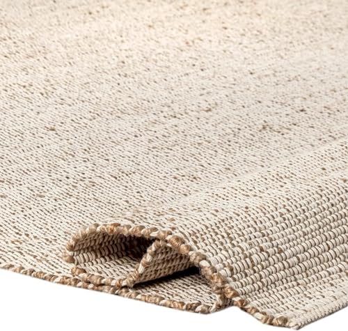 FRELISH DECOR Handwoven Jute Cotton Area Rug 2x3