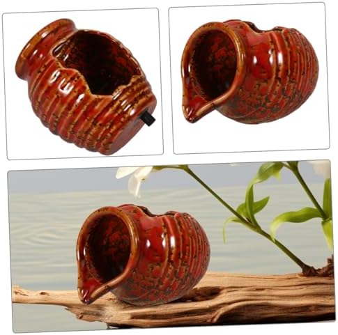 Ciieeo Ceramic Water Fountain Jar Pump for Indoor Outdoor Decor