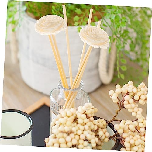 3pcs Handmade Dried Flower Sticks for Home Elegant Rattan Diffuser Reeds
