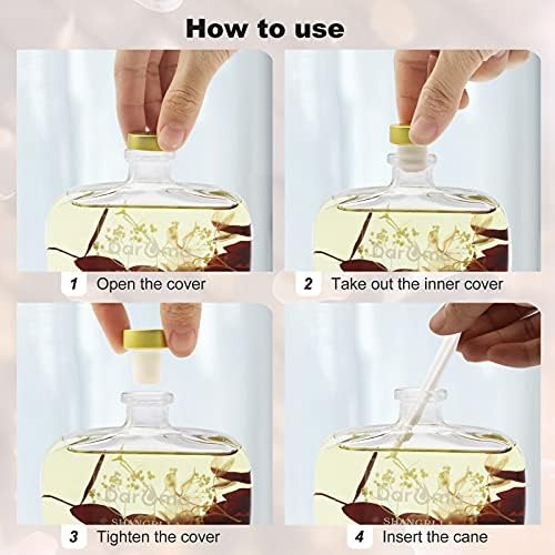 DAROMA Reed Diffuser Set with Dried Flowers 1