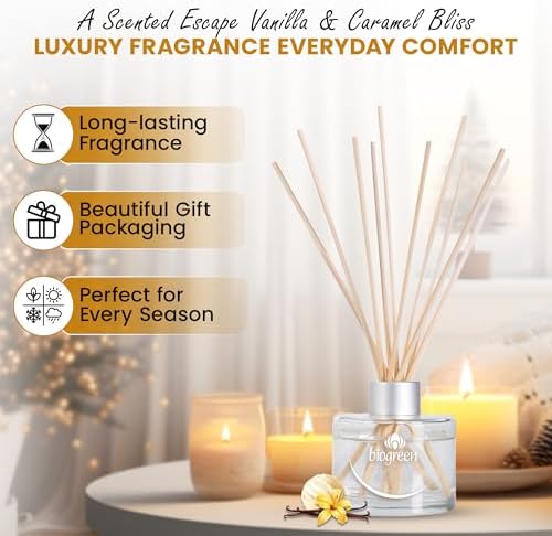 Vanilla Caramel Reed Diffuser - 338 Fl Oz