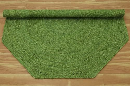 CASAVANI Decorative Kilim Octagon Area Rug Green