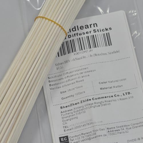 100PCS Natural Reed Diffuser Sticks for Home Fragrance