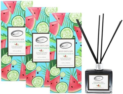 Air Jungles Summer Passion Reed Diffuser Set 34 Fl Oz Pack of 3