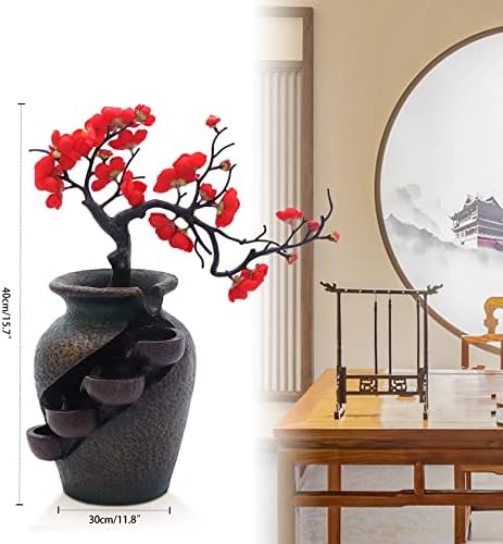 Desktop Fountain Simulating Tree Flowers for Home Decoration and Gifts