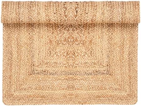 Ekakshx Hand Woven Jute Braided Rug 24x36 Inches