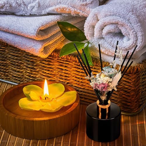 Rtteri 2 Reed Diffuser Sets with 5oz Bottles and Sticks - Home Bathroom Fragrance