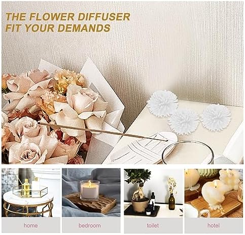 100pcs Hydrangea Flower Aromatherapy Diffuser Set