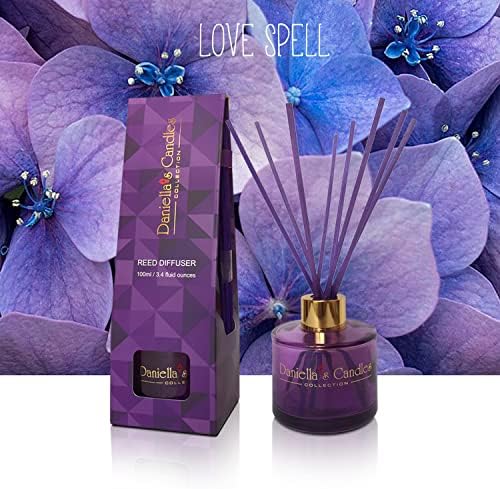 Daniellas Candles Reed Diffuser Set Love Spell