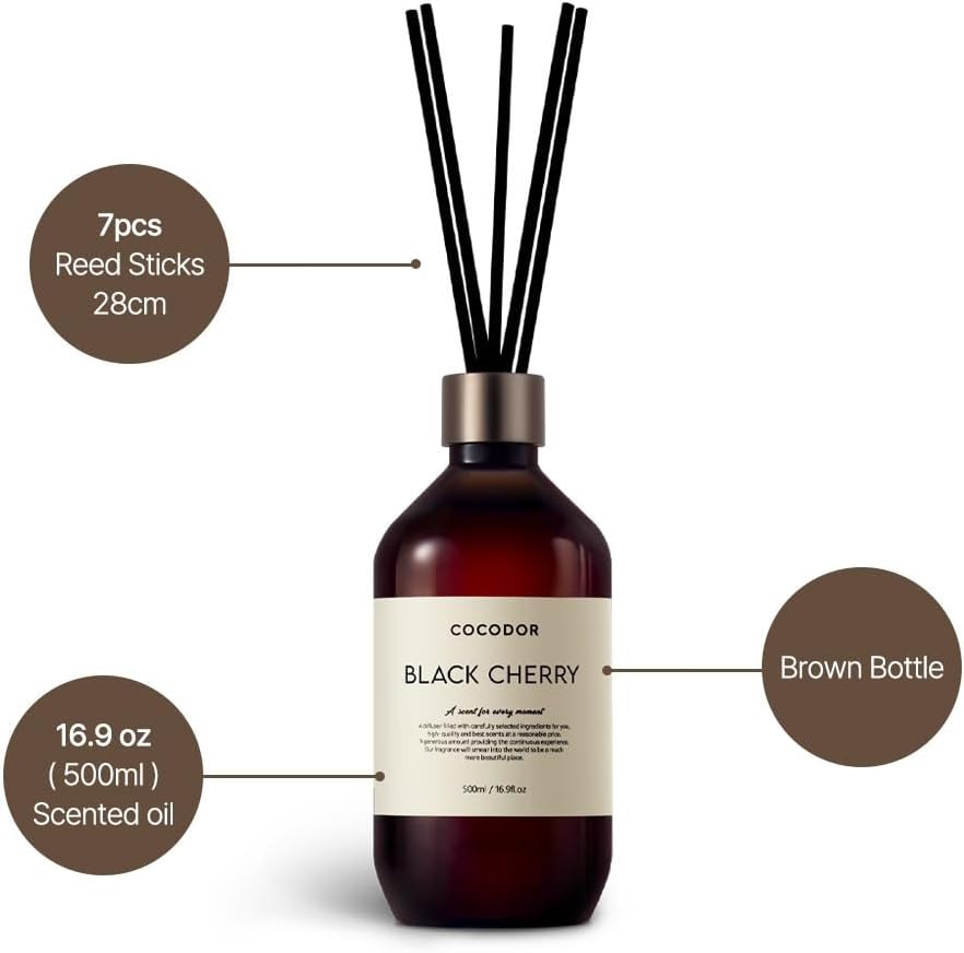 Cocodor Premium Cedar Wood Reed Diffuser Set