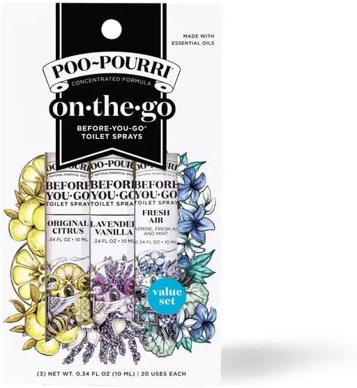 Poo-Pourri Holiday On-The-Go 3 Pack 10mL Travel Size Set