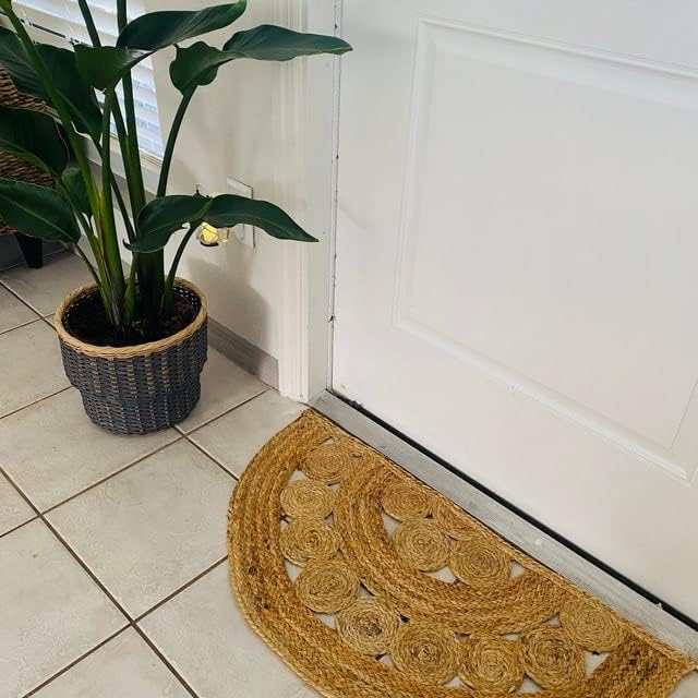 KLAVATE Natural Jute Front Door Rug Entry Mat