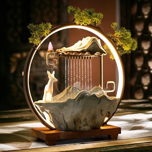 Tapischion Tabletop Fountain with Light Atomizer