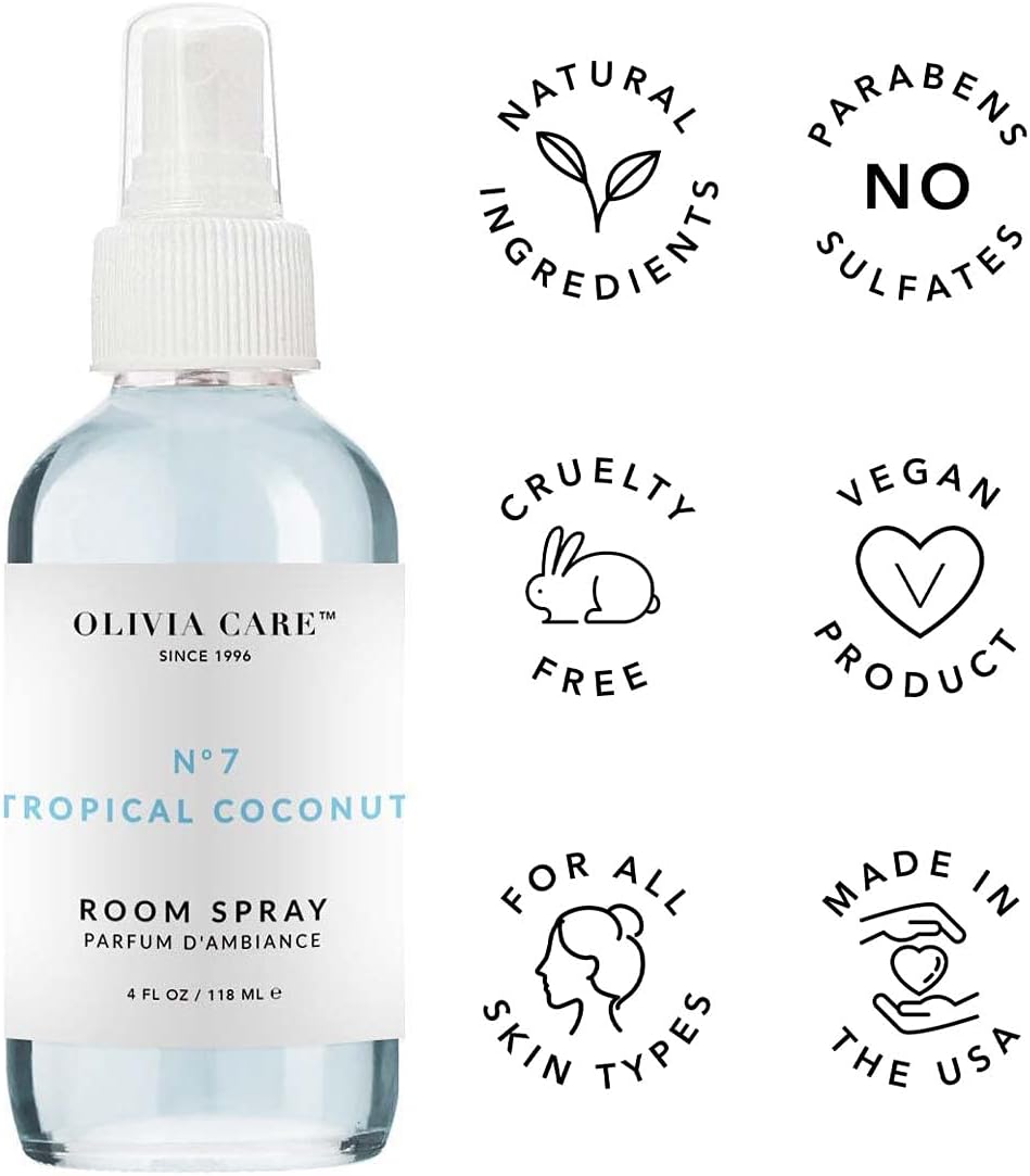 Olivia Care Room Spray Tropical Coconut 4 FL OZ