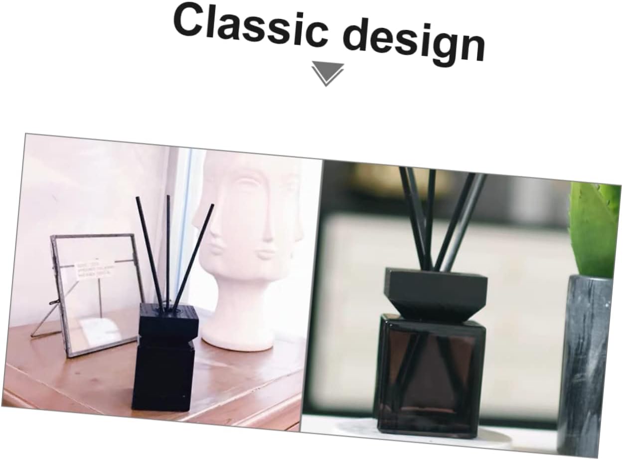 Elegant White Square Glass Diffuser Bottle for Essential Oils