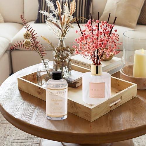 COCORRINA Refill Sandalwood Rose Reed Diffuser with 8 Sticks