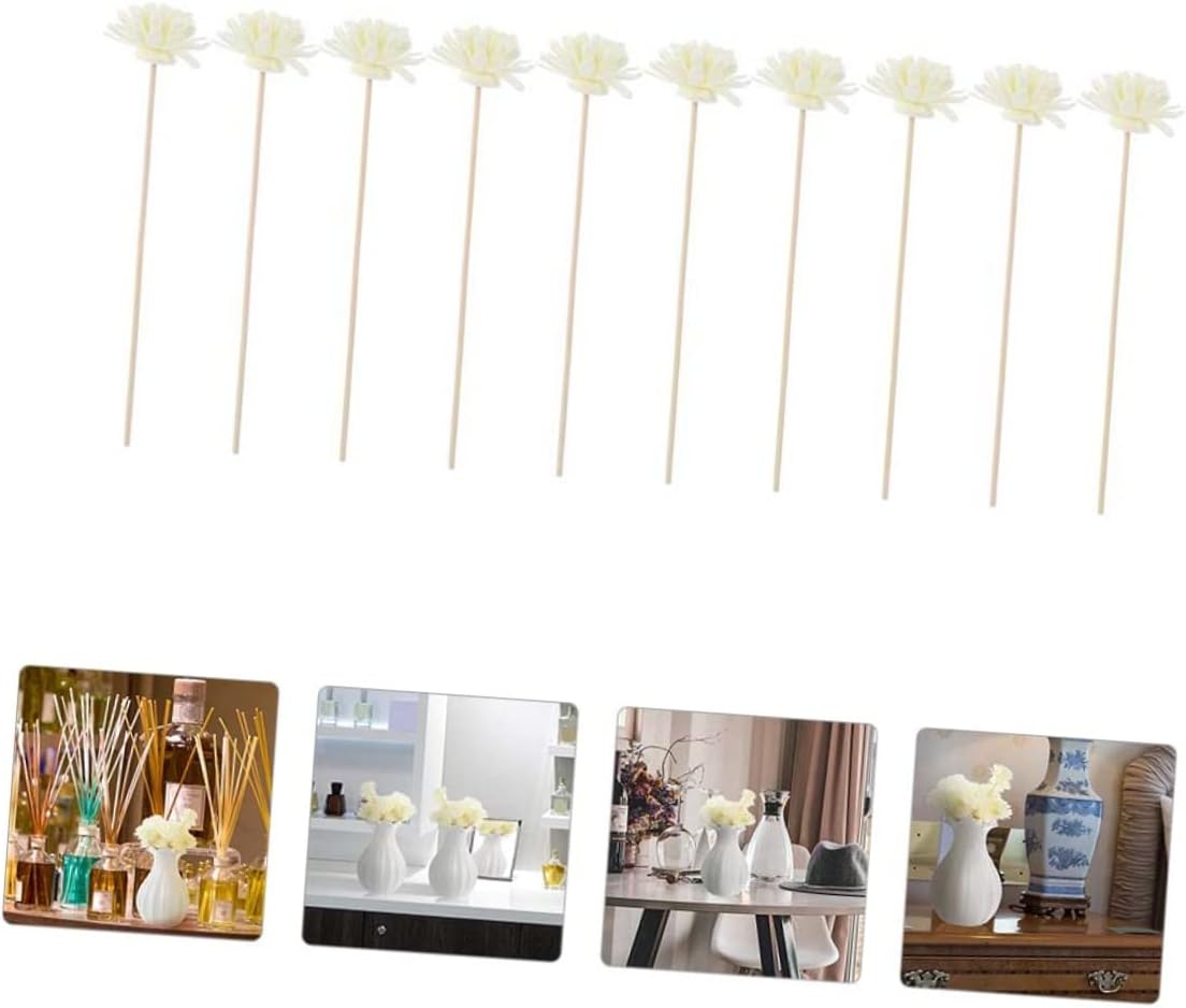 10 Pcs Diffuser Sticks Natural Rattan Set with Accessories