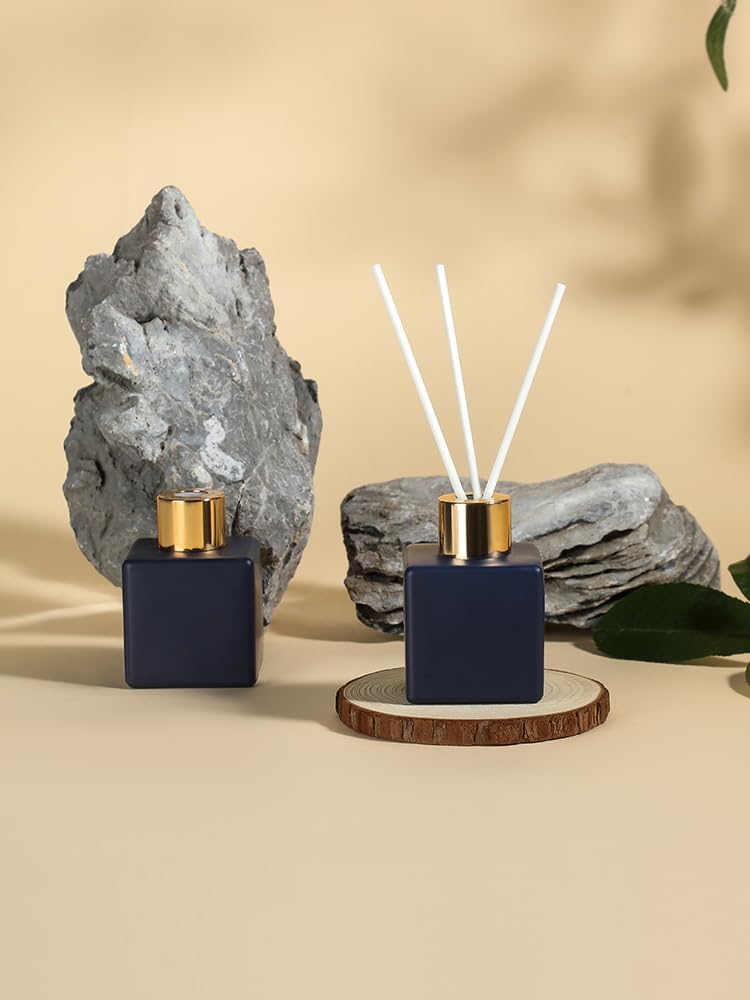 Vintage Square Reed Diffuser Set of 4 50 ml White