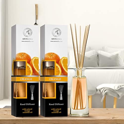 Orange Reed Diffuser - 2x34 Fl Oz - Fresh Room Fragrance