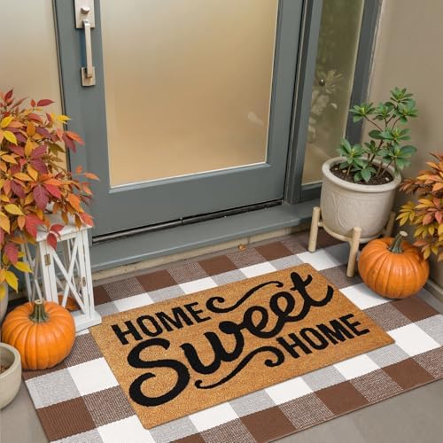 Collive Buffalo Plaid Checkered Outdoor Rug 275x43 Inches