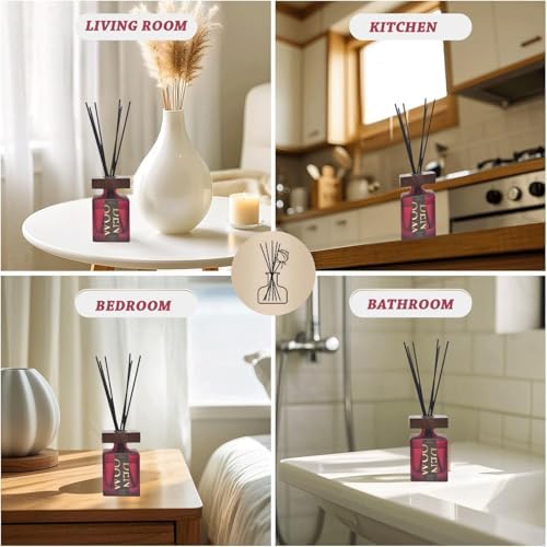 Wlinder Luxury Reed Diffuser Set 67 Oz Wild Rose