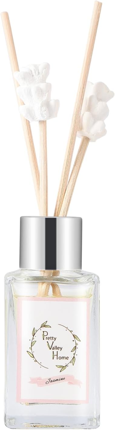 Pretty Valley Home Mini Gypsum Flower Reed Diffuser Set Lavender