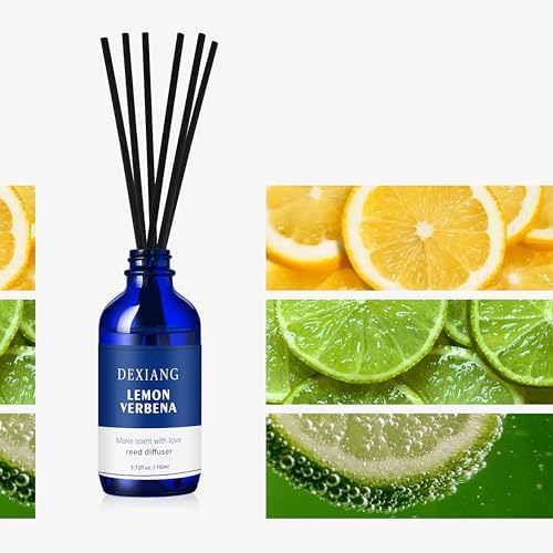 3-Pack Reed Diffuser Set with Elegant Blue Bottles