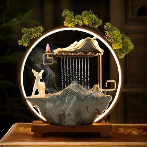 Tapischion Tabletop Fountain with Light Atomizer