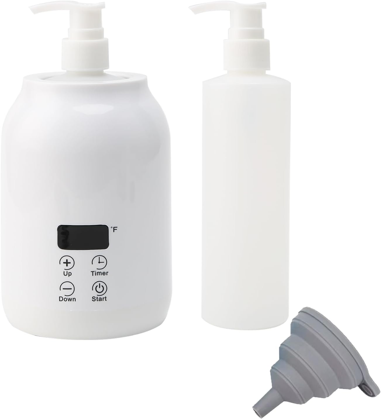 Massage Oil Warmer with 2 Bottles and Digital Timer