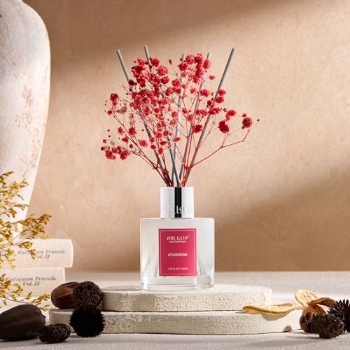 Airkeep Reed Diffuser Set - Ayurveda Almond Oil with 8 Reed Sticks