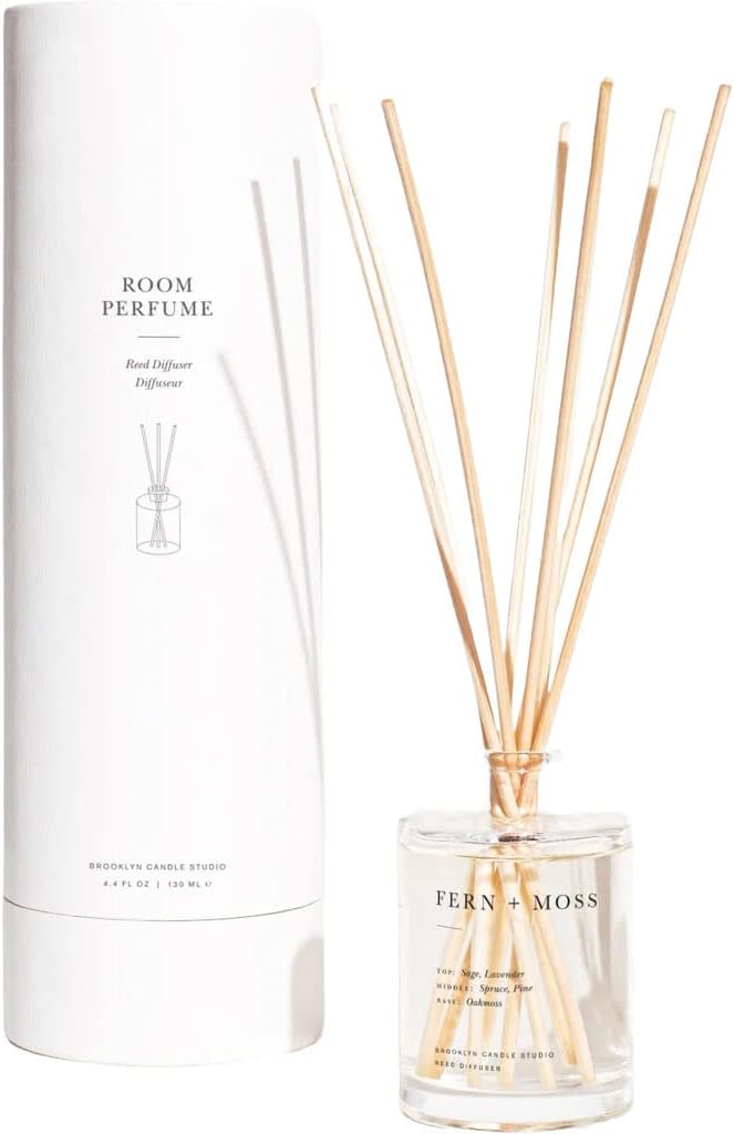 Brooklyn Candle Studio Fern Moss Reed Diffuser Set