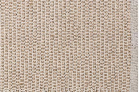 Bedding Craft Jute Cotton Area Rug 24x36 Inch Natural Machine Washable
