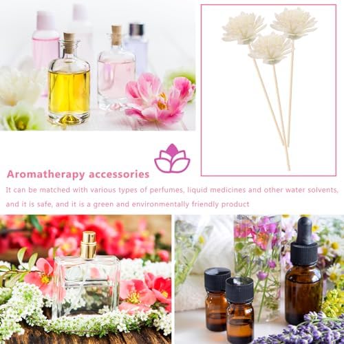 100pcs White Reed Diffuser Flowers Set