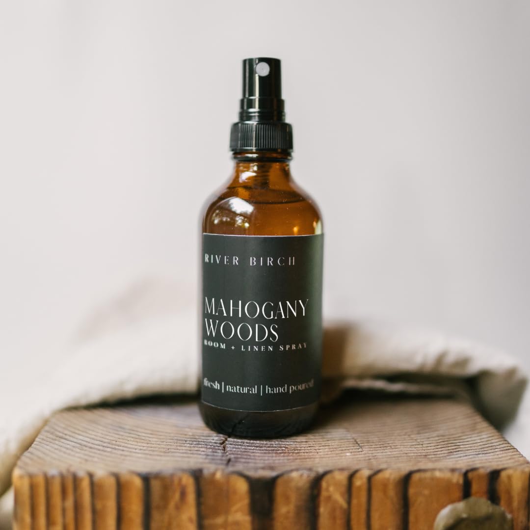 River Birch Mahogany Woods Scented Linen and Room Spray 4 oz