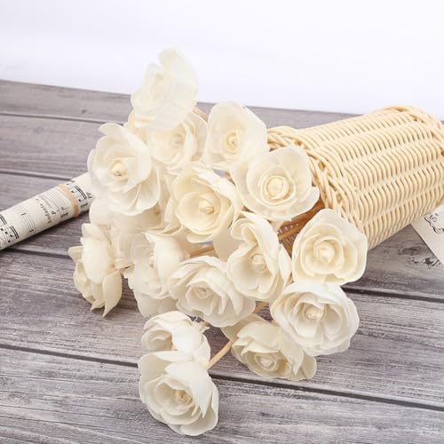 5PCS Rattan Diffuser Sticks with Artificial Flowers