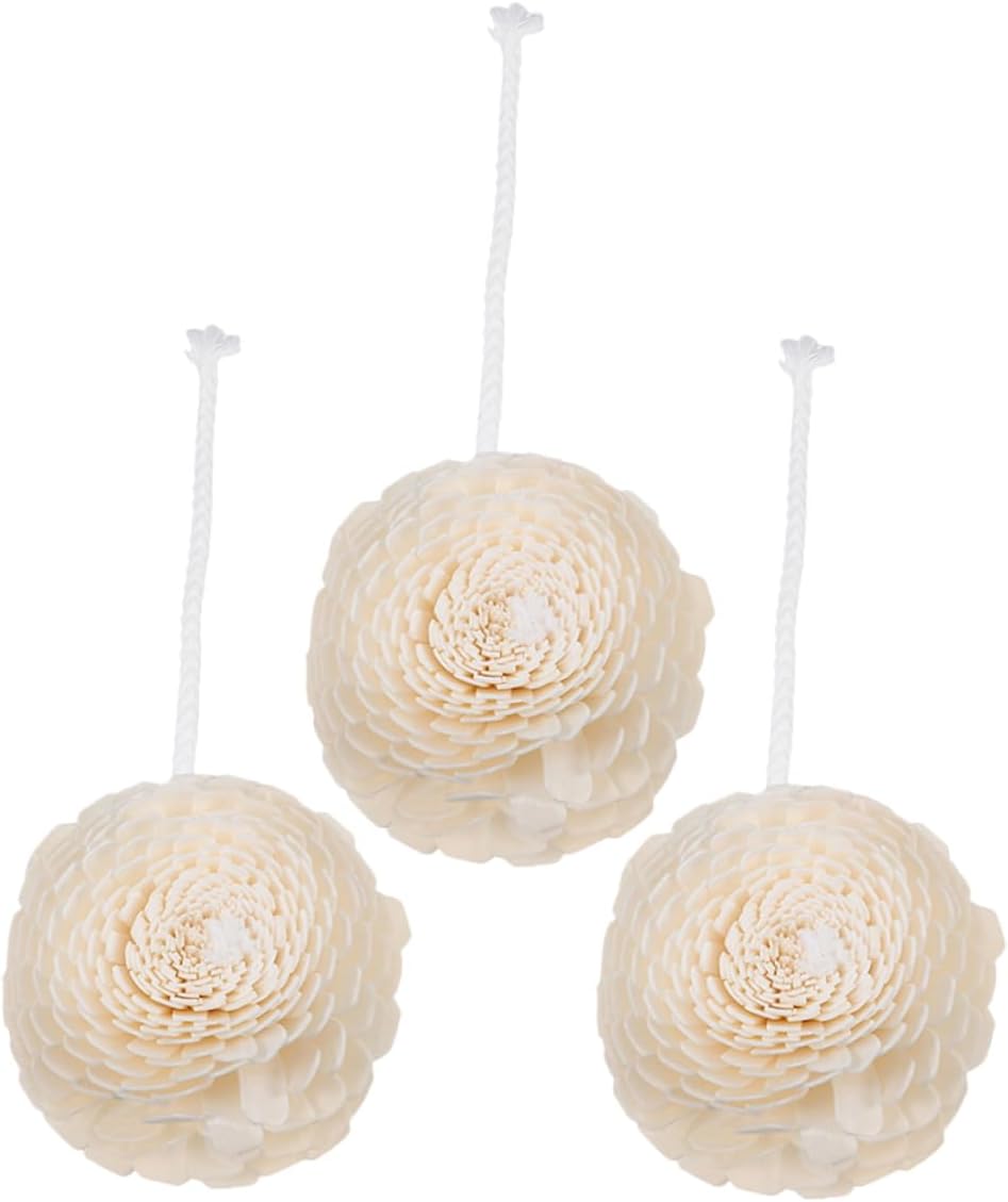 VALICLUD 3Pcs Realistic Flower Aroma Diffuser with Rope for Even Scent Distribution for Home Office and Spa Decor 1