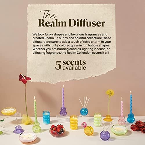 Paddywax Retro Glass Dusk Reed Diffuser Set