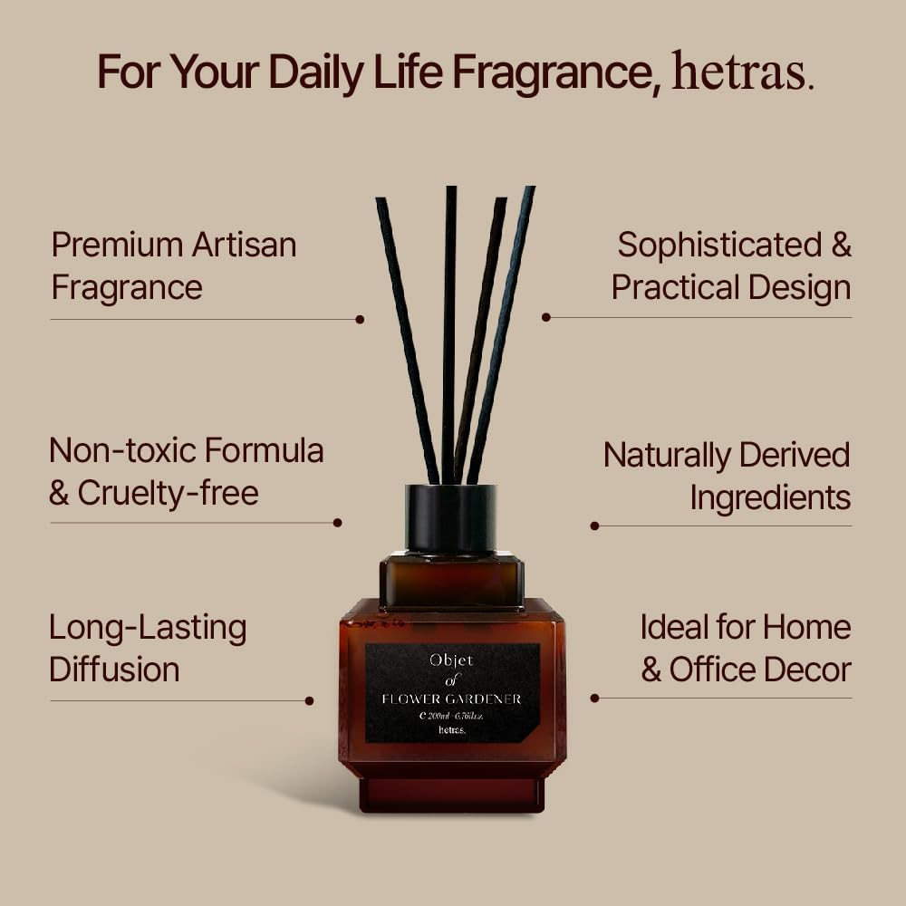 HETRAS Objet Diffuser Set 67 Fl Oz 2 Pack Cactus Fresh Greenery Scent