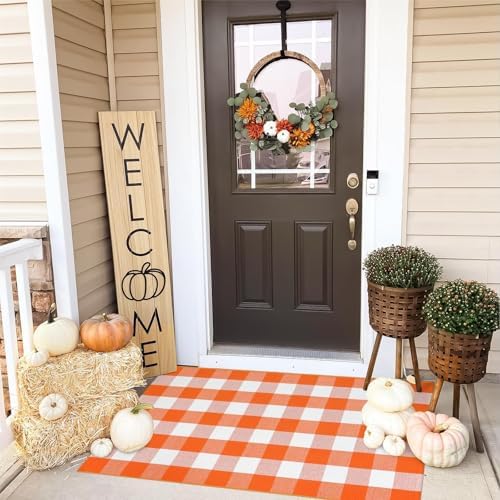 LEEVAN Buffalo Plaid Outdoor Rug 3x5